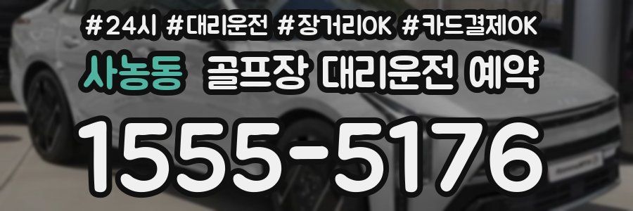 사농동 골프장 대리운전 예약