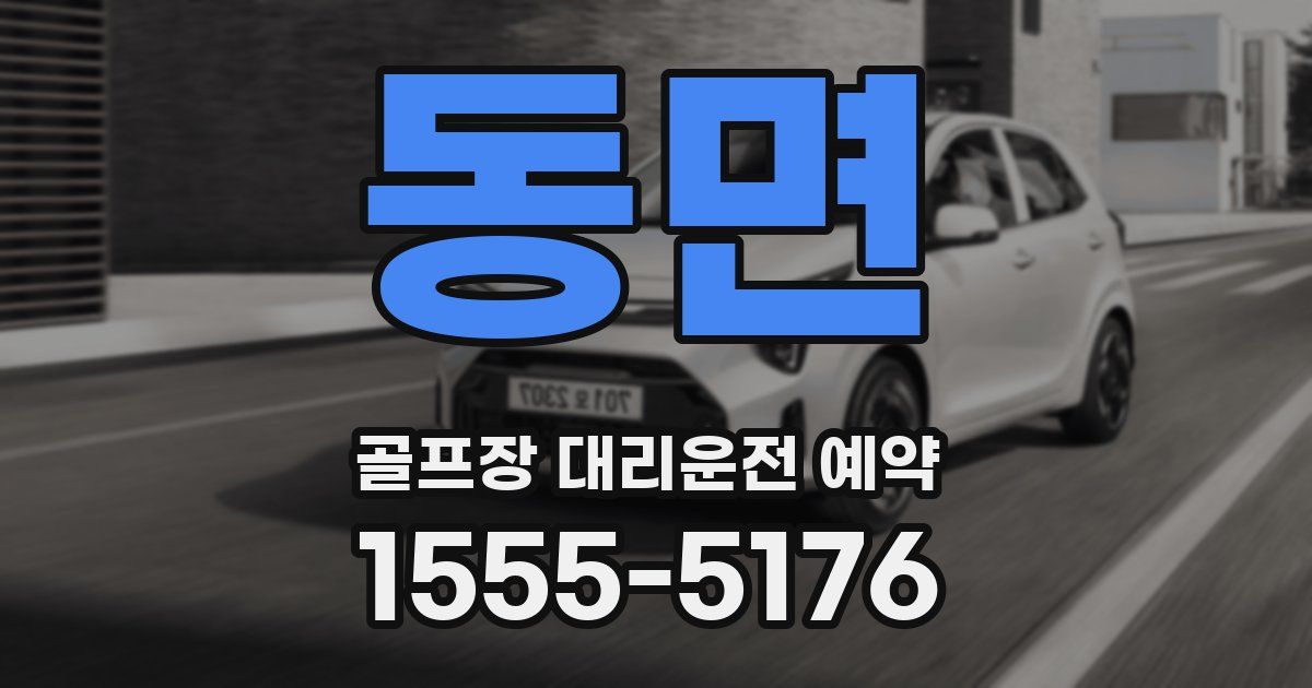 동면 골프장 대리운전 예약