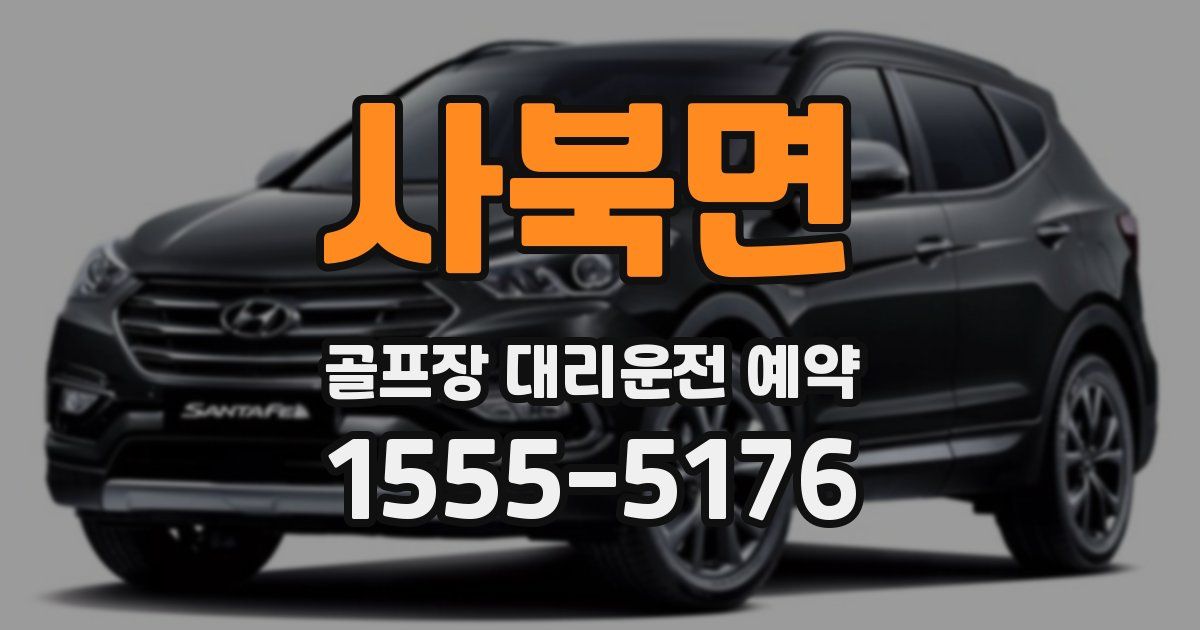 사북면 골프장 대리운전 예약
