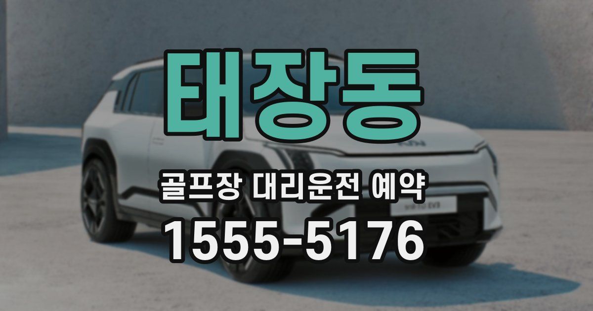 태장동 골프장 대리운전 예약