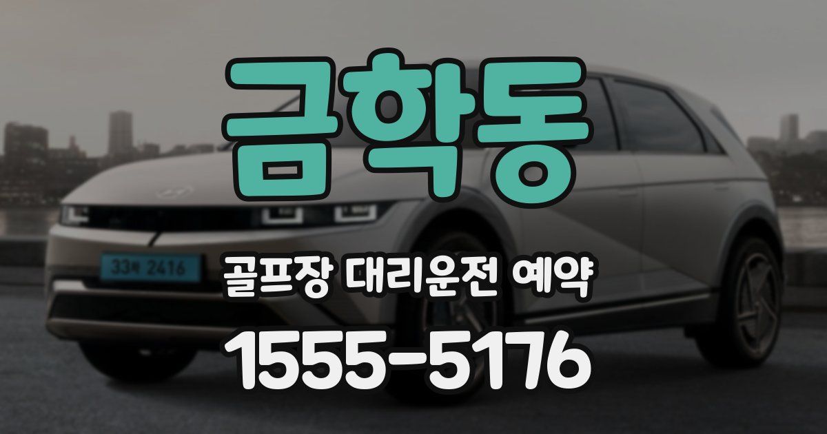 금학동 골프장 대리운전 예약