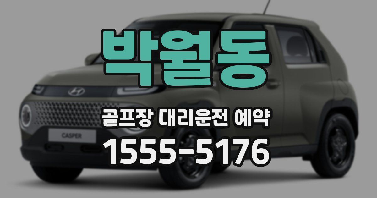 박월동 골프장 대리운전 예약