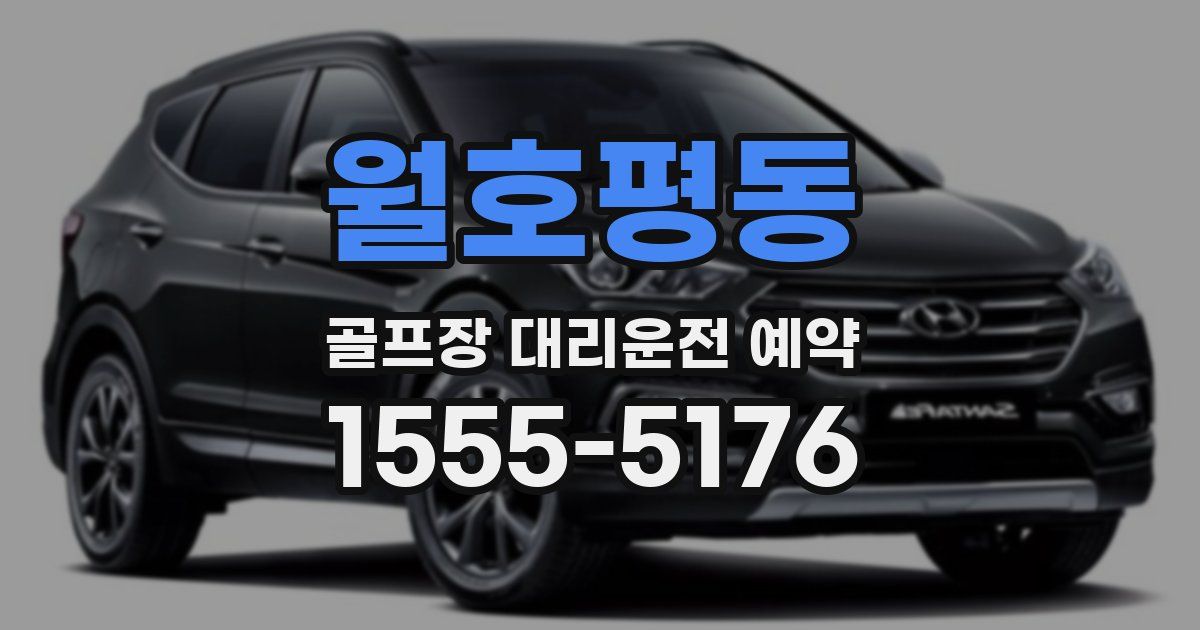 월호평동 골프장 대리운전 예약