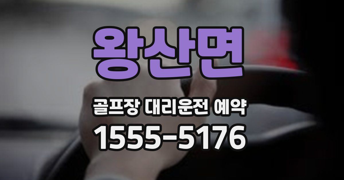 왕산면 골프장 대리운전 예약