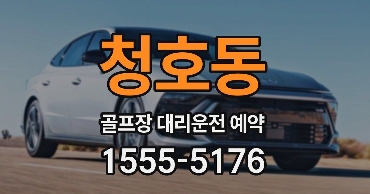 청호동 골프장 대리운전 예약