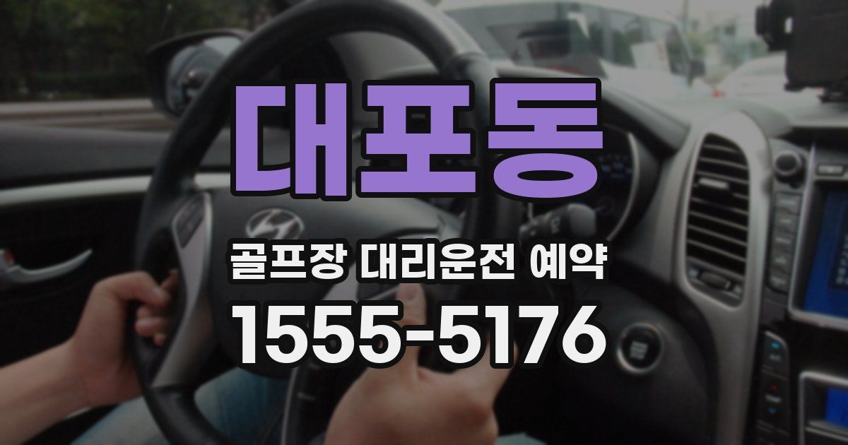 대포동 골프장 대리운전 예약