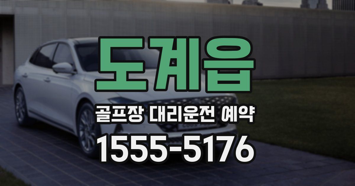 도계읍 골프장 대리운전 예약