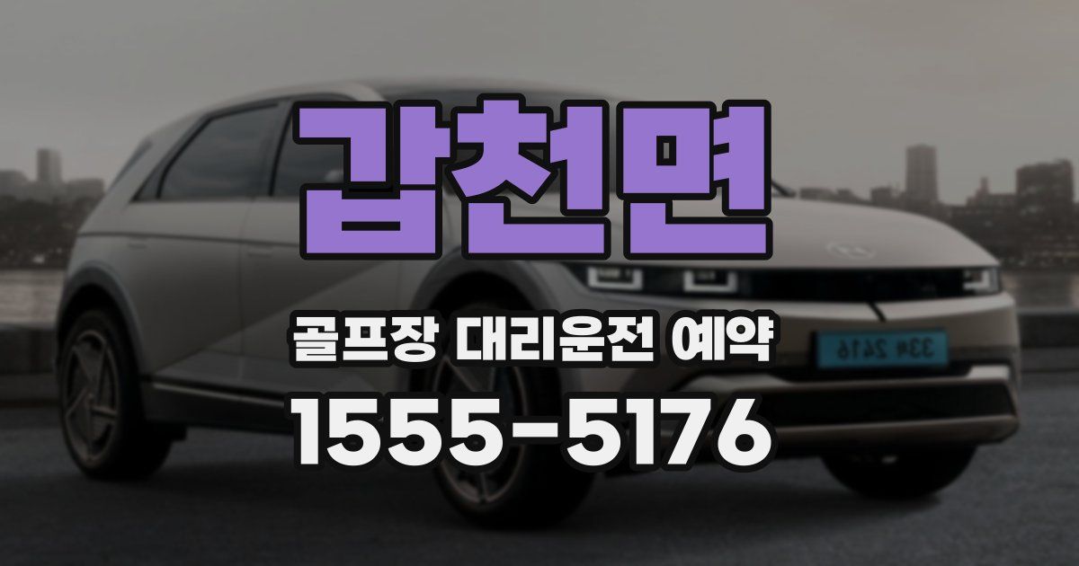 갑천면 골프장 대리운전 예약