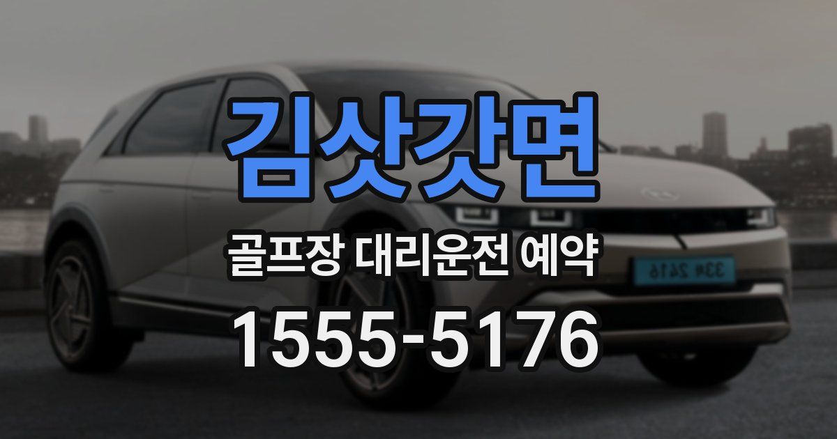 김삿갓면 골프장 대리운전 예약