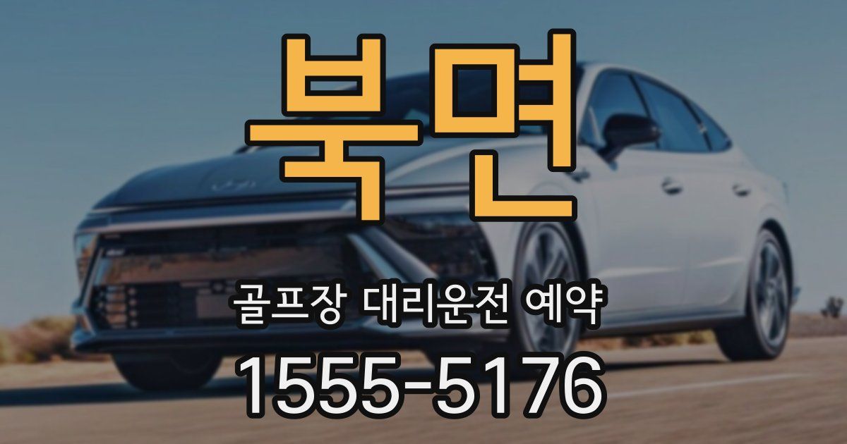 북면 골프장 대리운전 예약