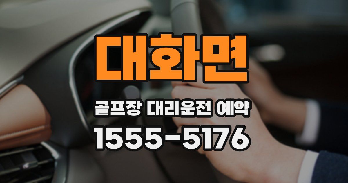 대화면 골프장 대리운전 예약