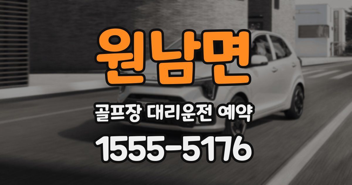 원남면 골프장 대리운전 예약