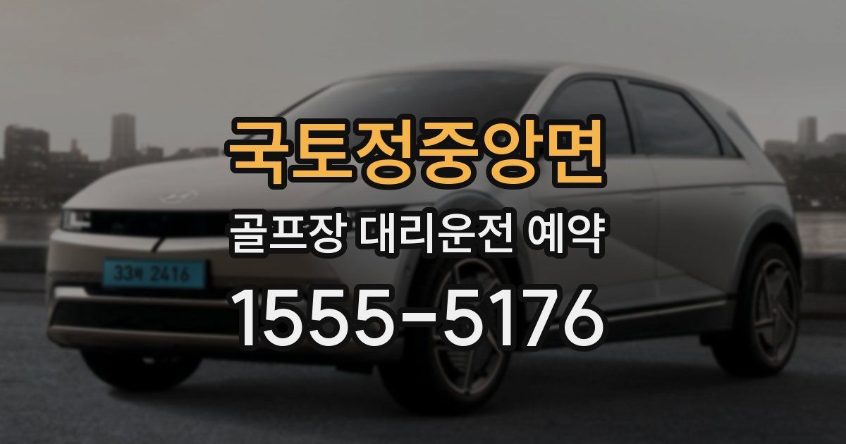 국토정중앙면 골프장 대리운전 예약
