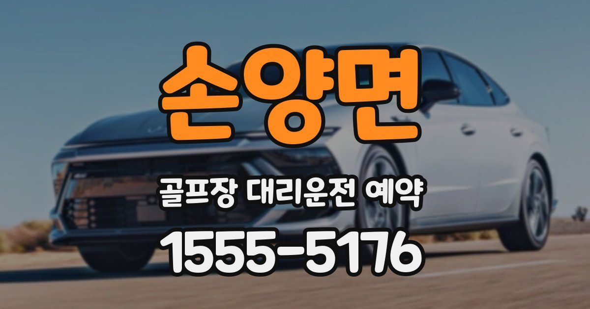 손양면 골프장 대리운전 예약