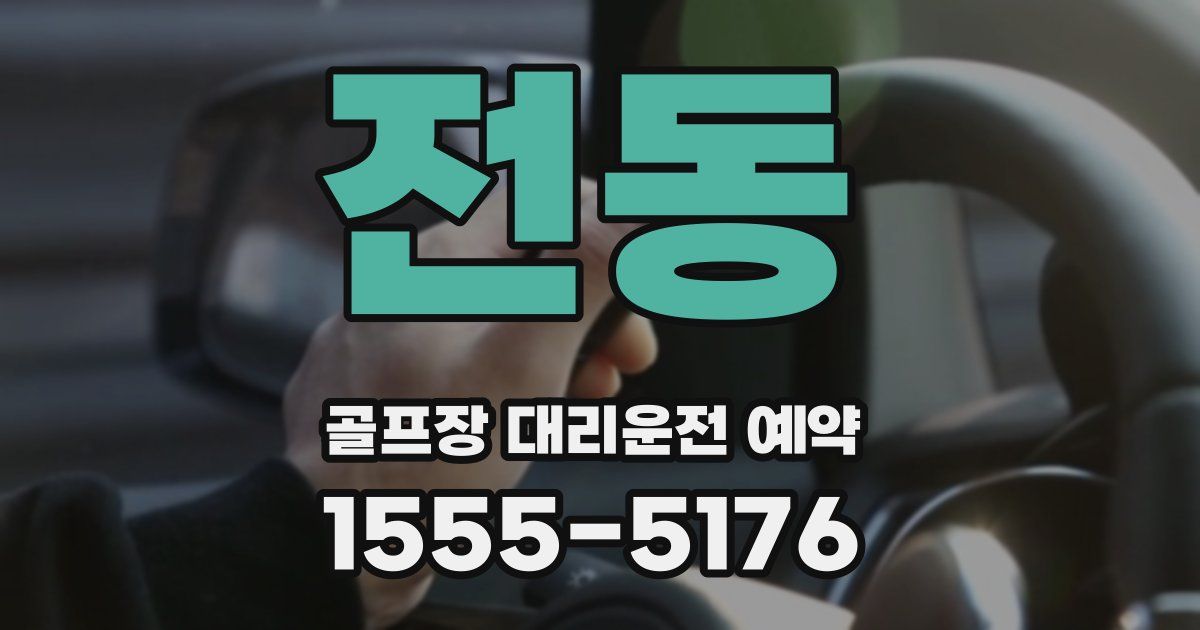 전동 골프장 대리운전 예약