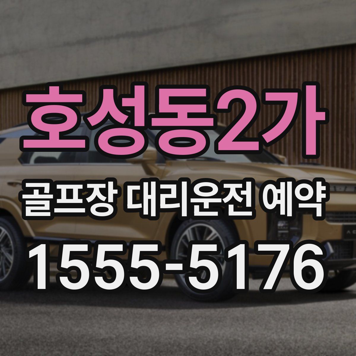 호성동2가 골프장 대리운전 예약