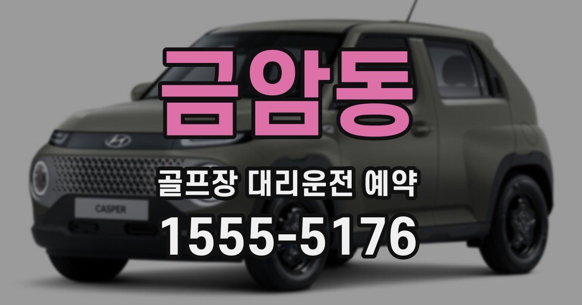 금암동 골프장 대리운전 예약