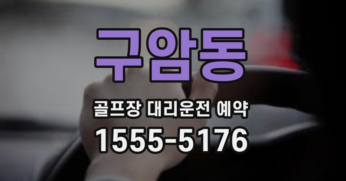 구암동 골프장 대리운전 예약