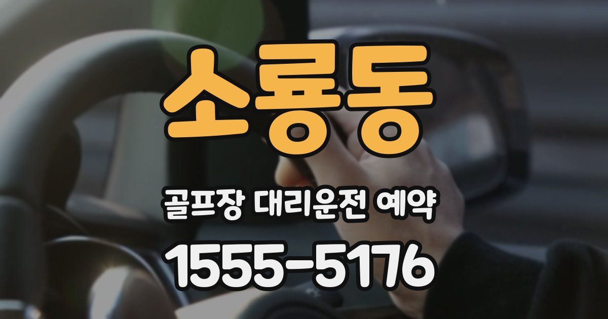 소룡동 골프장 대리운전 예약