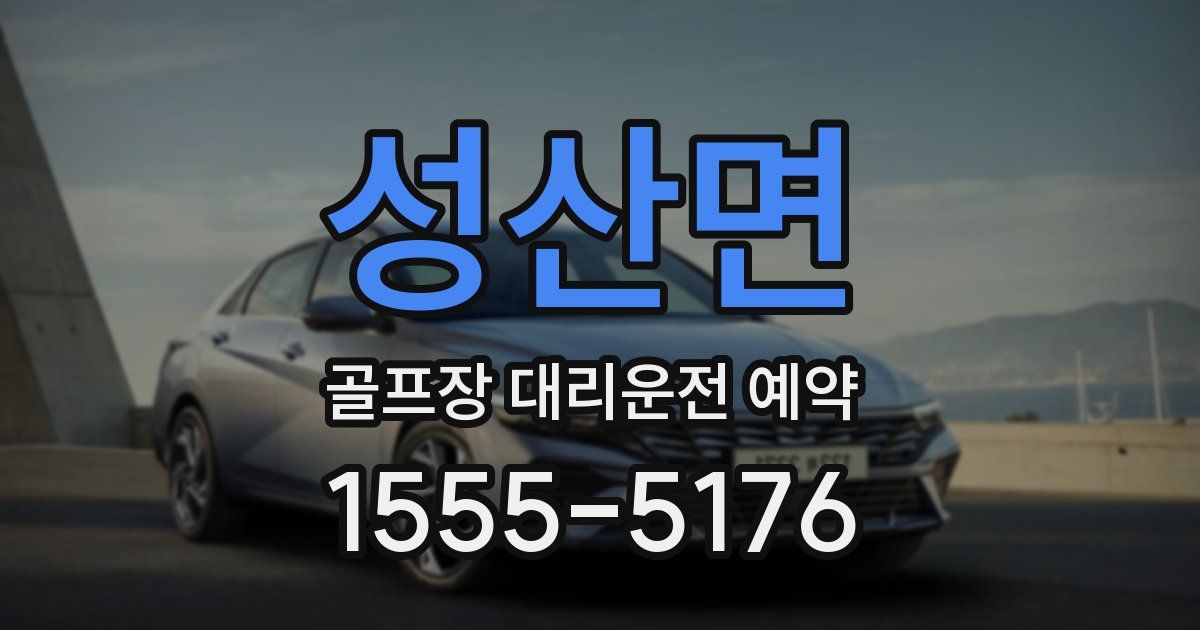성산면 골프장 대리운전 예약