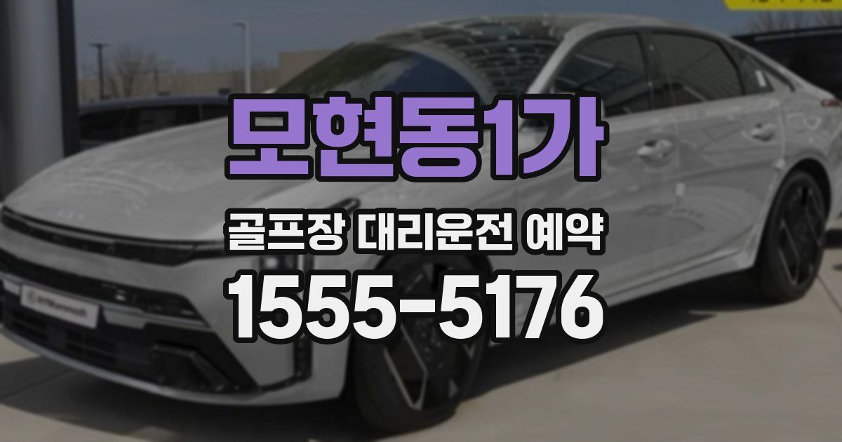 모현동1가 골프장 대리운전 예약