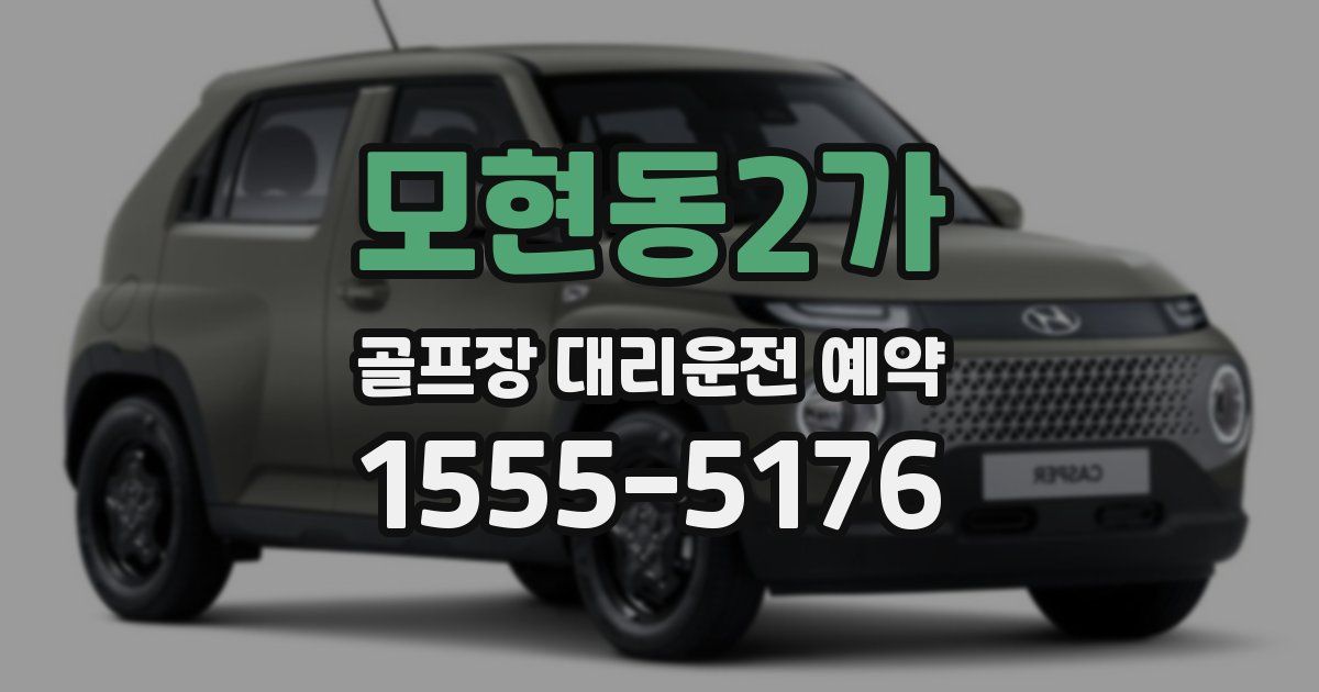 모현동2가 골프장 대리운전 예약