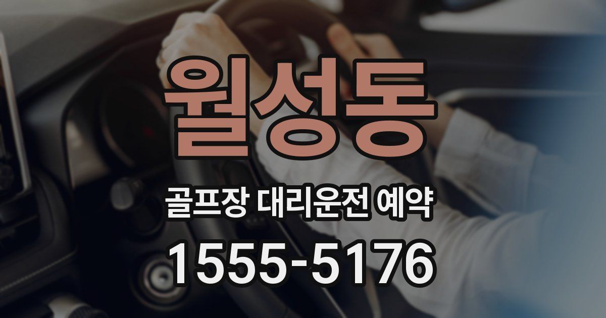 월성동 골프장 대리운전 예약