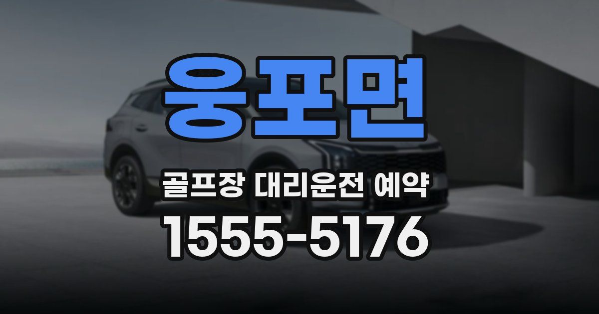 웅포면 골프장 대리운전 예약