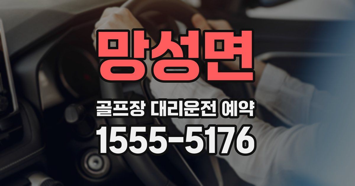 망성면 골프장 대리운전 예약