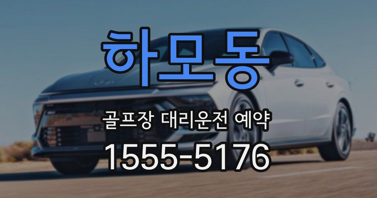 하모동 골프장 대리운전 예약
