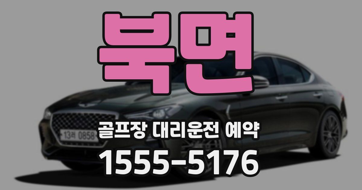 북면 골프장 대리운전 예약