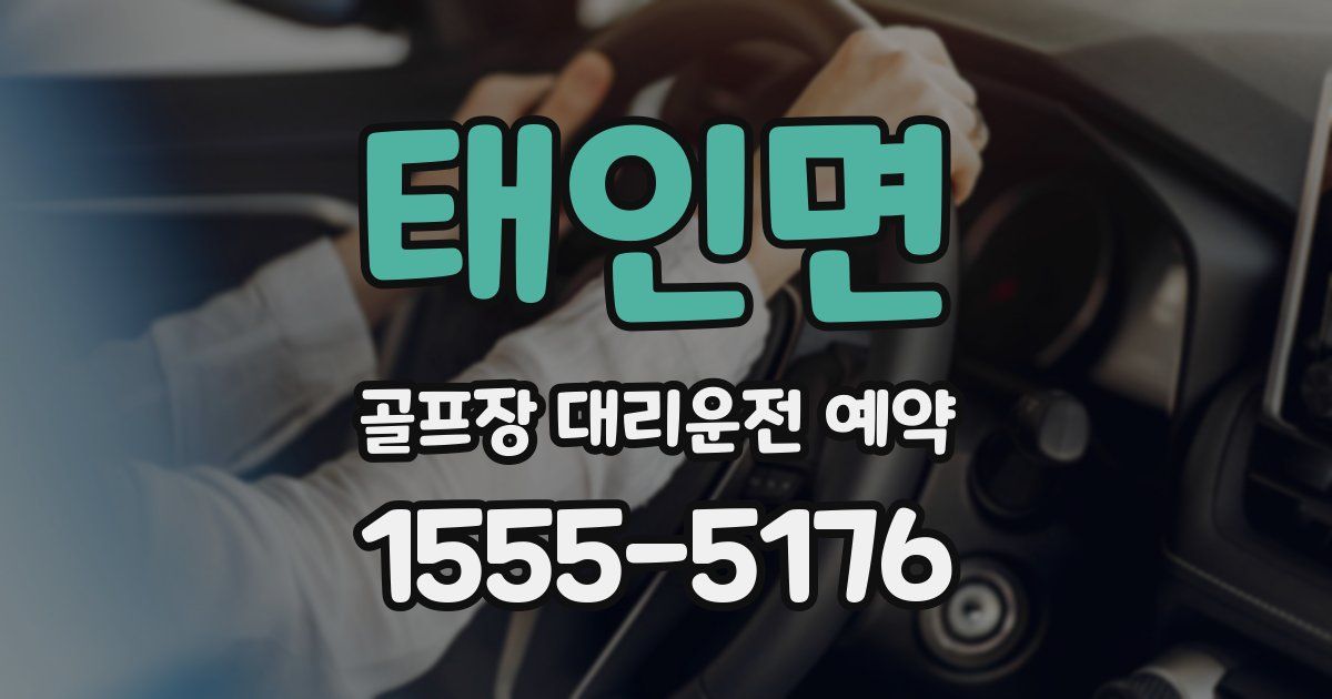 태인면 골프장 대리운전 예약