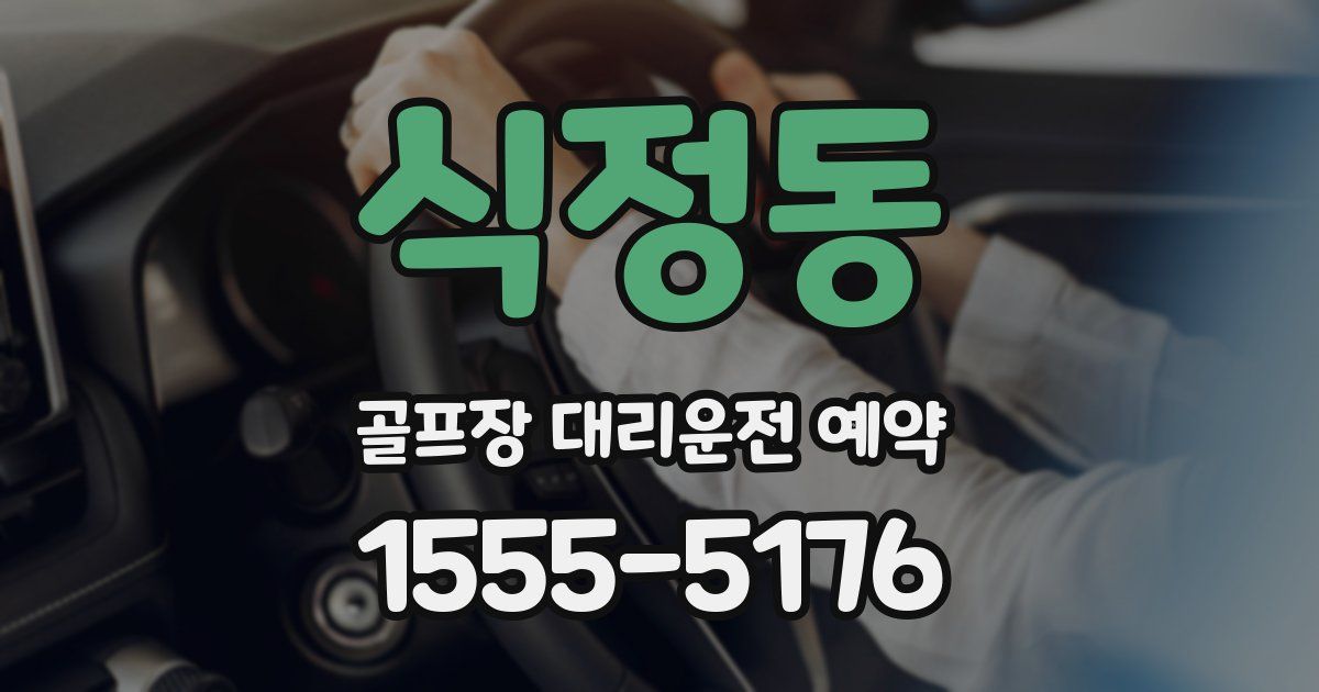식정동 골프장 대리운전 예약