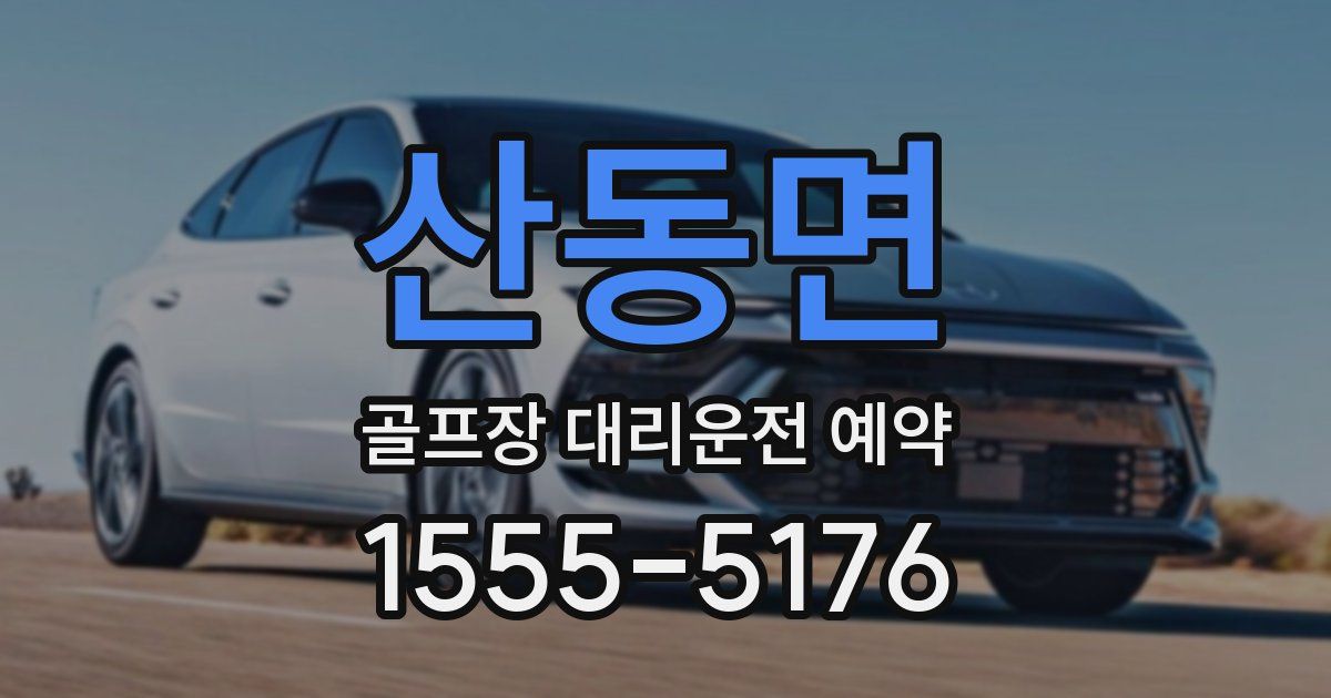 산동면 골프장 대리운전 예약