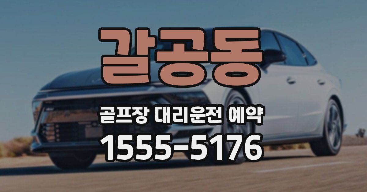 갈공동 골프장 대리운전 예약