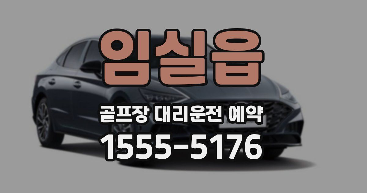 임실읍 골프장 대리운전 예약