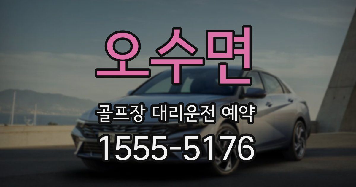 오수면 골프장 대리운전 예약