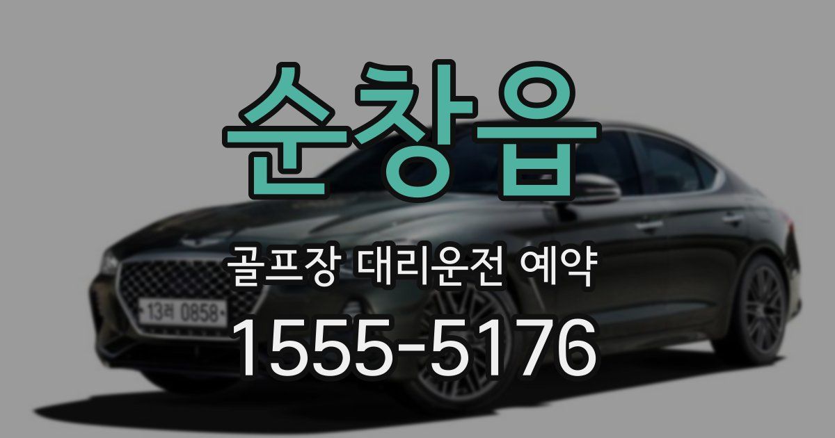순창읍 골프장 대리운전 예약