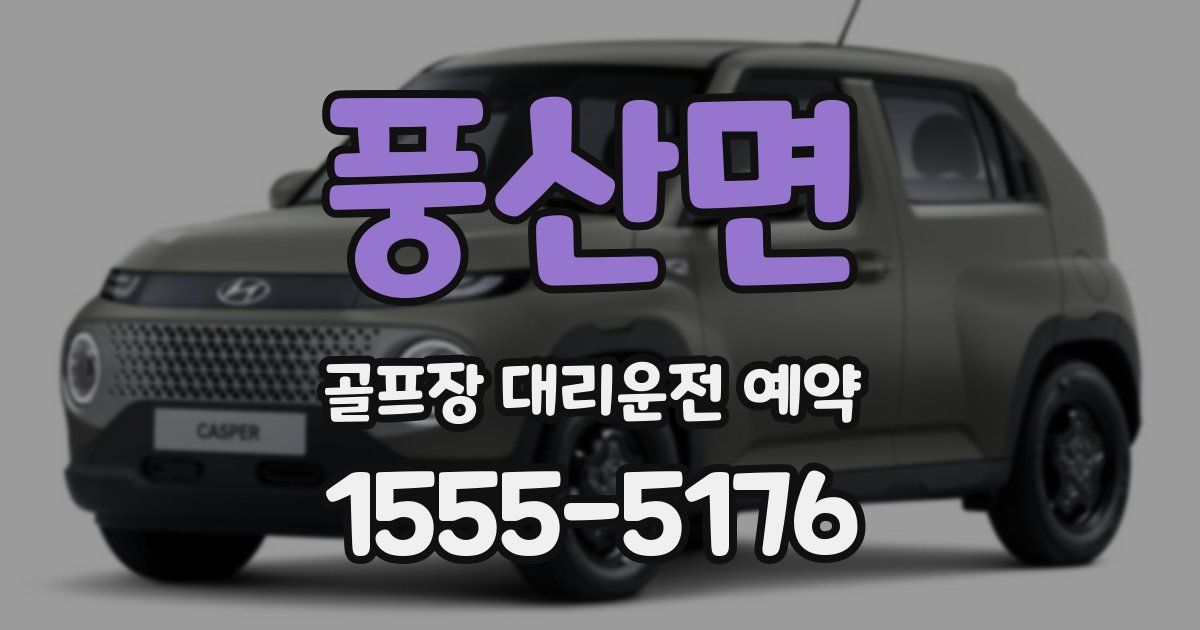 풍산면 골프장 대리운전 예약