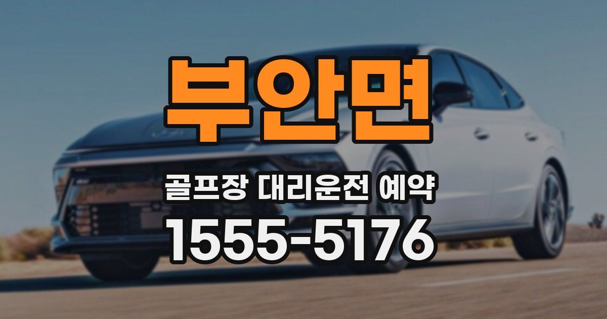 부안면 골프장 대리운전 예약