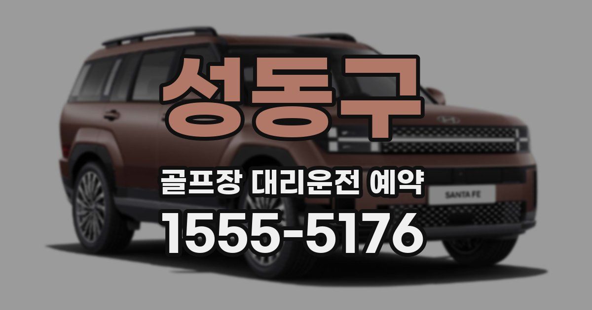 성동구 골프장 대리운전 예약
