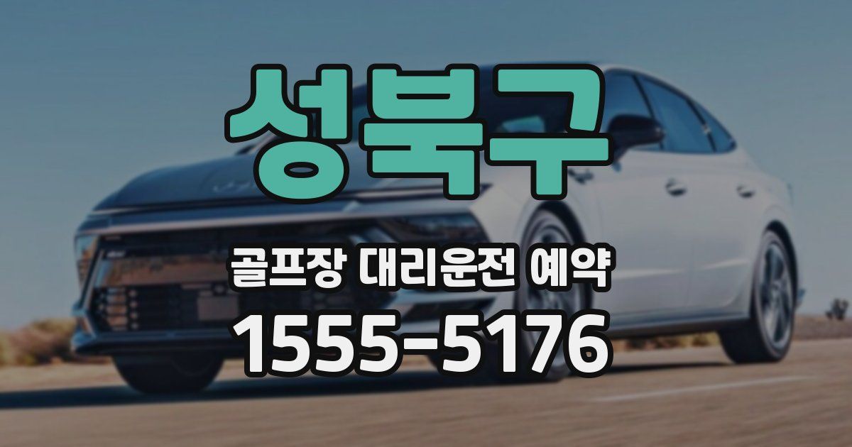 성북구 골프장 대리운전 예약