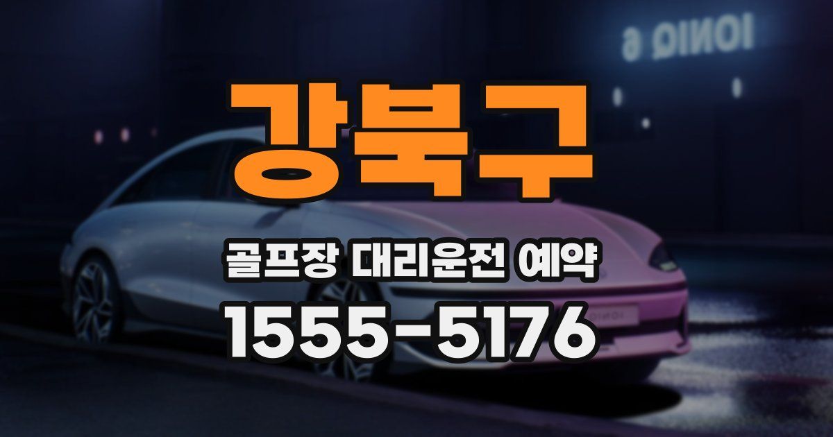 강북구 골프장 대리운전 예약