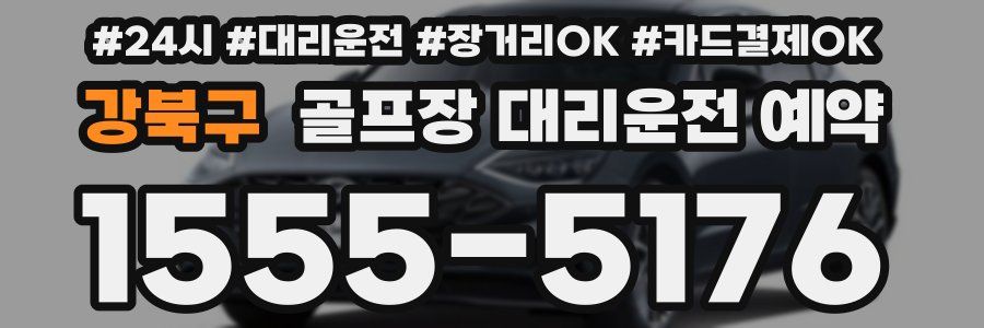 강북구 골프장 대리운전 예약
