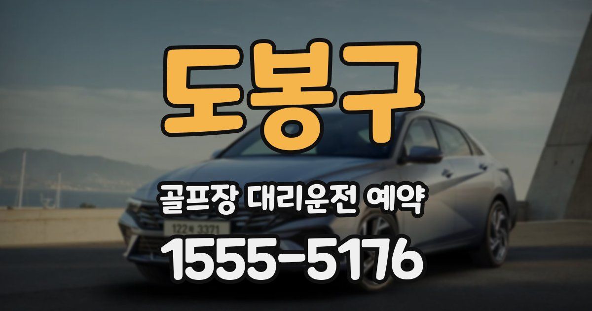 도봉구 골프장 대리운전 예약