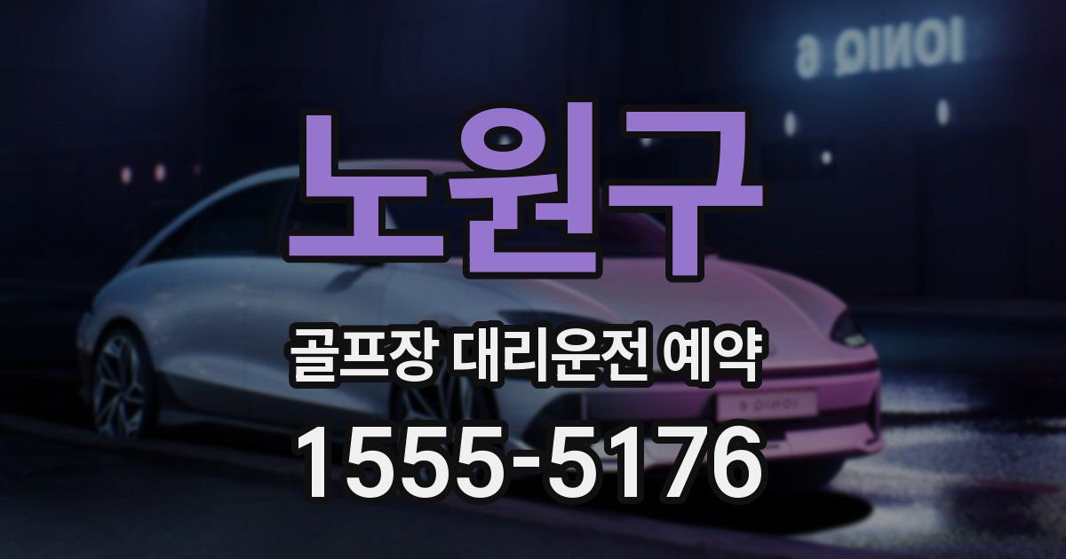 노원구 골프장 대리운전 예약