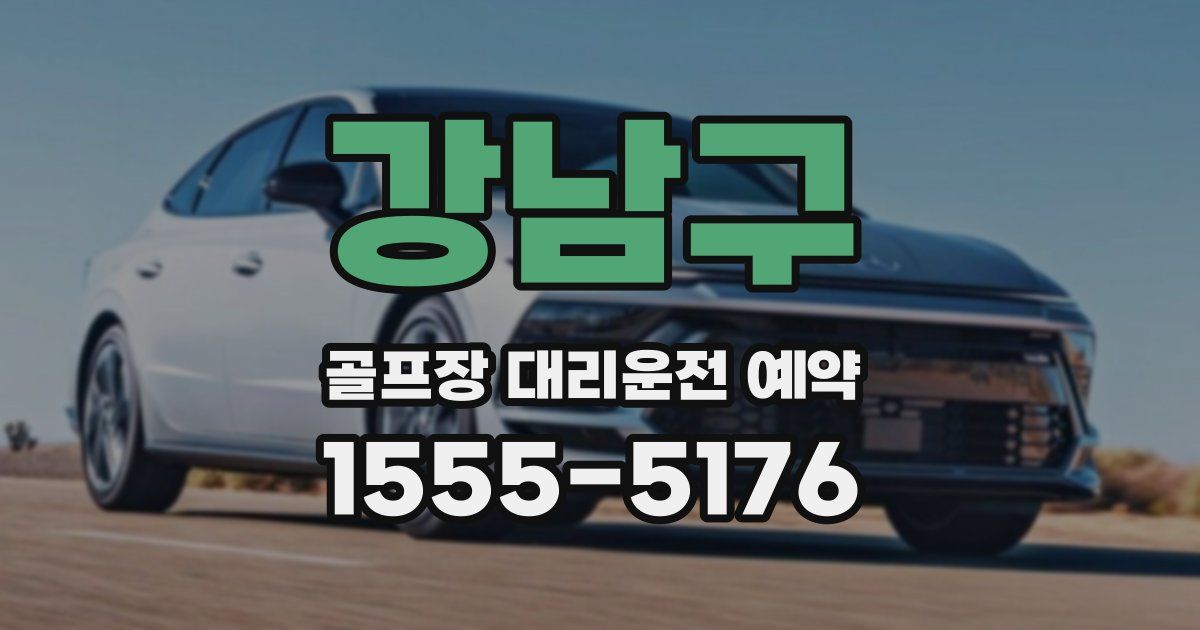 강남구 골프장 대리운전 예약