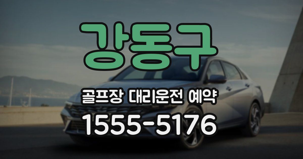 강동구 골프장 대리운전 예약