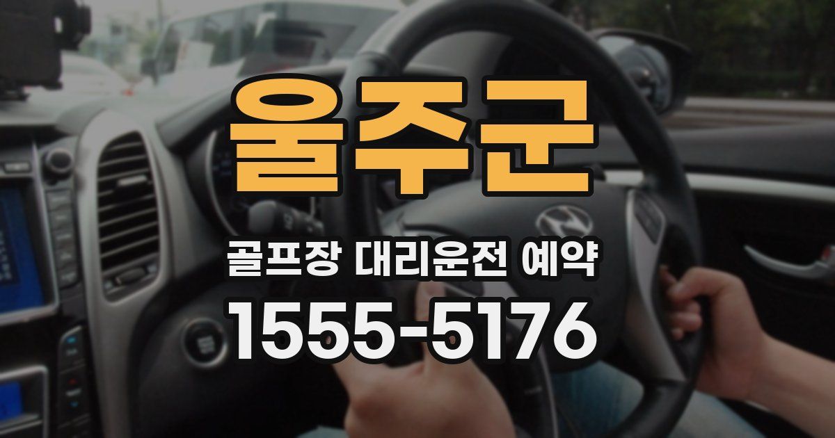 울주군 골프장 대리운전 예약