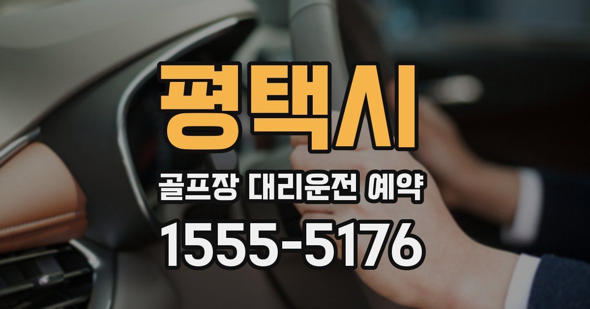 평택시 골프장 대리운전 예약